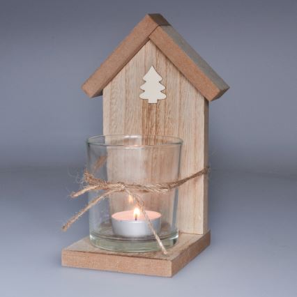 Brilagi - Suporte de madeira para velas luminosas