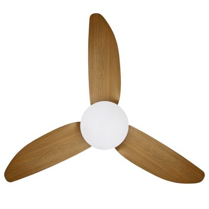 Brilagi - Ventoinha de teto LED com regulação LED/30W/230V 3000-6500K branco/castanho + comando