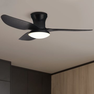 Brilagi - Ventoinha de teto LED com regulação LED/30W/230V 3000-6500K preto + comando