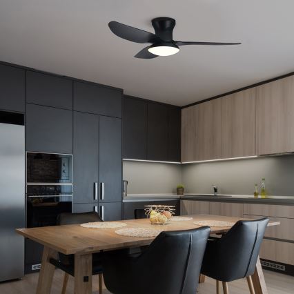 Brilagi - Ventoinha de teto LED com regulação LED/30W/230V 3000-6500K preto + comando