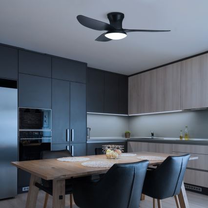 Brilagi - Ventoinha de teto LED com regulação LED/30W/230V 3000-6500K preto + comando