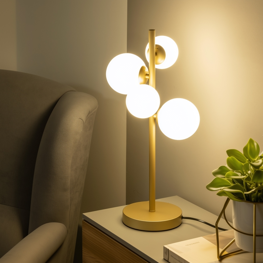Brilagi - Vidro de substituição para lustre, candeeiro de parede e candeeiro MISTEL, MILLA diâmetro 8 cm branco