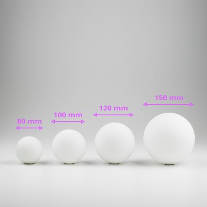 Brilagi - Vidro de substituição para lustre, candeeiro de parede e candeeiro MISTEL, MILLA diâmetro 8 cm branco