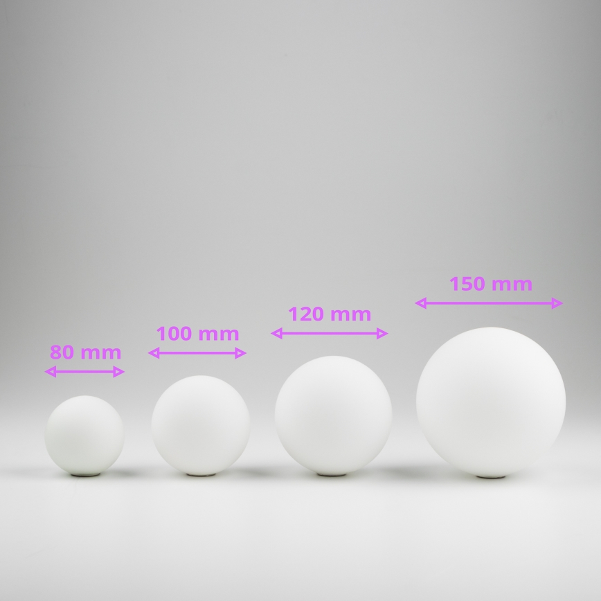 Brilagi - Vidro de substituição para lustre, candeeiro de parede e candeeiro MISTEL, MILLA diâmetro 8 cm branco