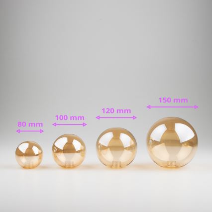 Brilagi - Vidro de substituição para lustre, candeeiro de parede e candeeiro MISTEL, MILLA diâmetro 8 cm dourado