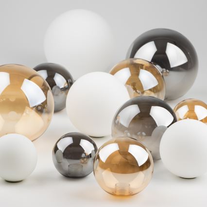 Brilagi - Vidro de substituição para lustre, candeeiro de parede e candeeiro MISTEL, MILLA diâmetro 8 cm dourado