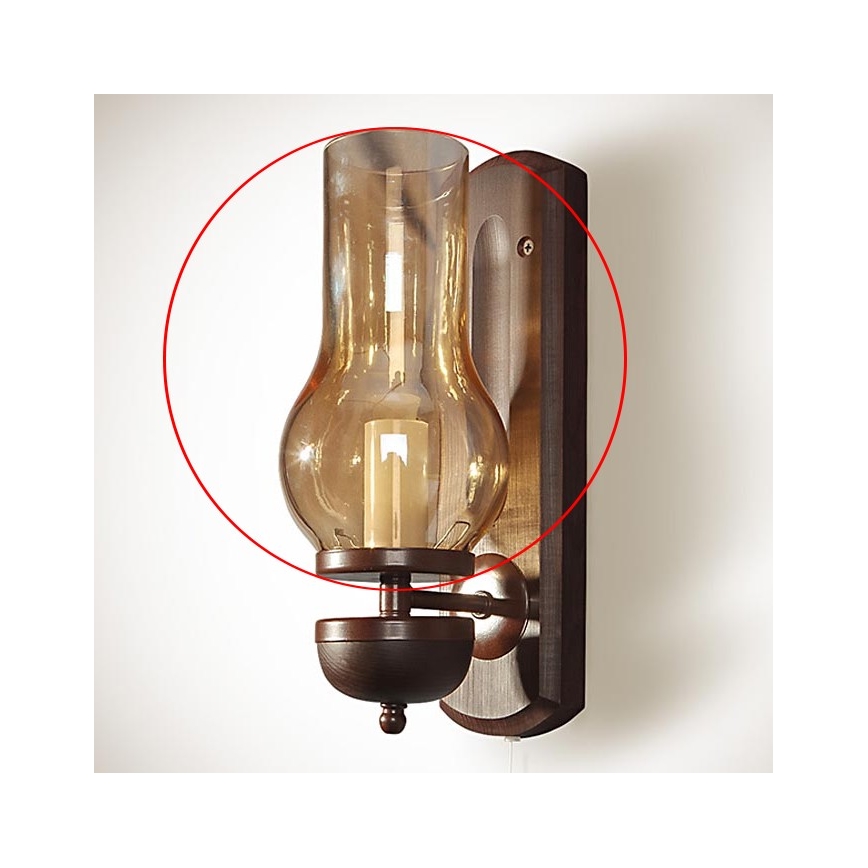 Brilagi - Vidro de reposição para lustre e aplique de parede TAVERN/COTTAGE E14 210x110 mm dourado