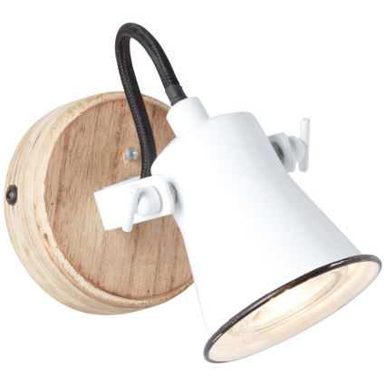 Brilliant - Aplique de parede com spot SEED 1xGU10/5W/230V branco/bege