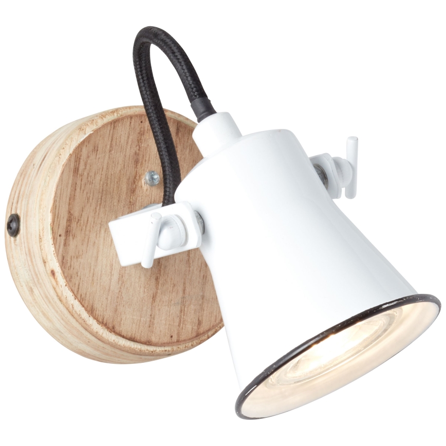 Brilliant - Aplique de parede com spot SEED 1xGU10/5W/230V branco/bege