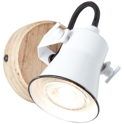 Brilliant - Aplique de parede com spot SEED 1xGU10/5W/230V branco/bege