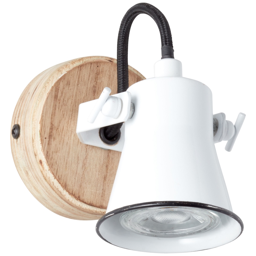 Brilliant - Aplique de parede com spot SEED 1xGU10/5W/230V branco/bege