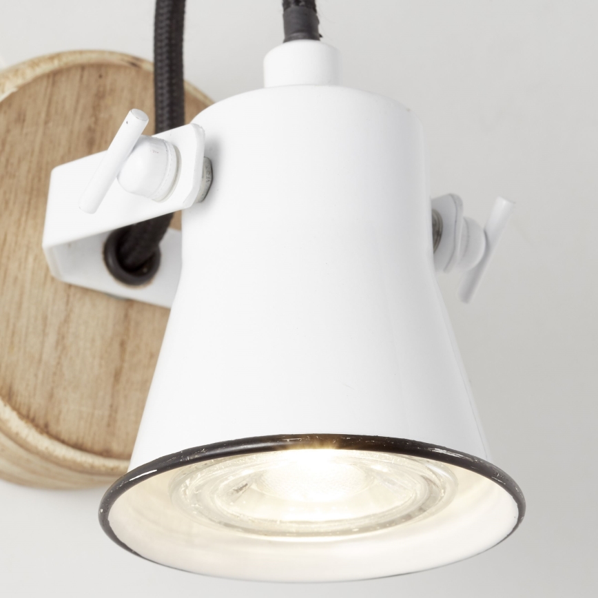 Brilliant - Aplique de parede com spot SEED 1xGU10/5W/230V branco/bege