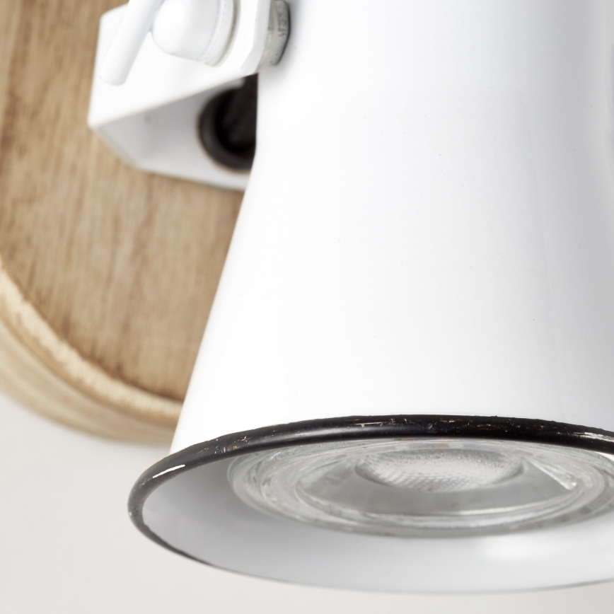 Brilliant - Aplique de parede com spot SEED 1xGU10/5W/230V branco/bege