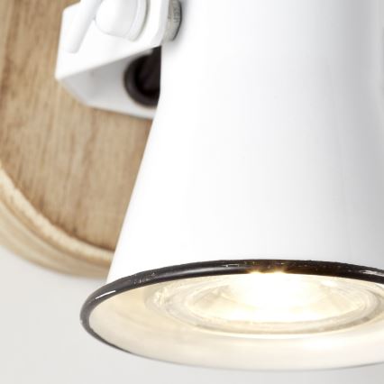 Brilliant - Aplique de parede com spot SEED 1xGU10/5W/230V branco/bege