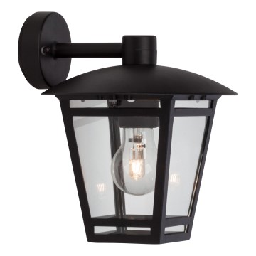 Brilliant - Aplique de parede exterior RILEY 1xE27/40W/230V IP44 preto