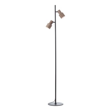 Brilliant - Candeeiro de chão CADIZ 2xGU10/10W/230V bronze