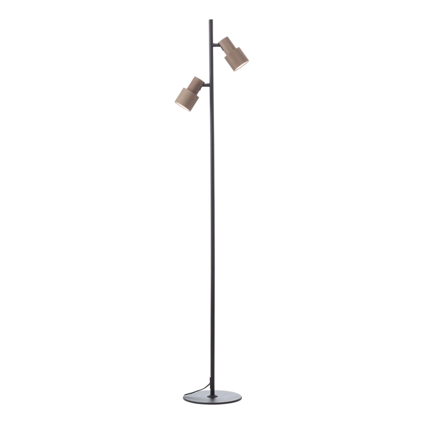 Brilliant - Candeeiro de chão CADIZ 2xGU10/10W/230V bronze