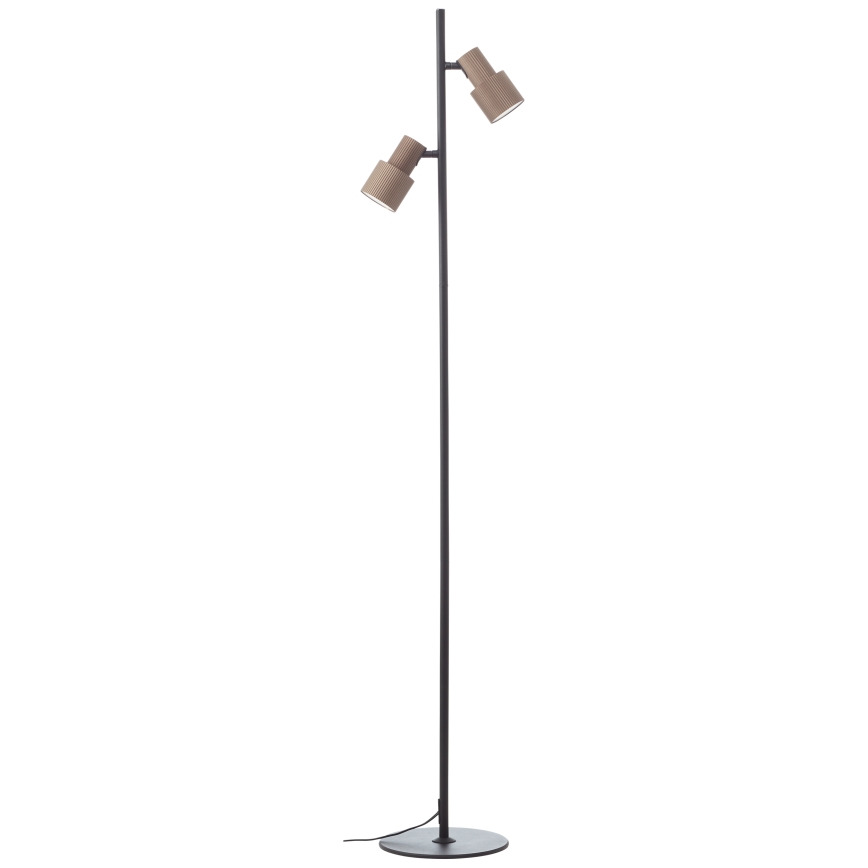 Brilliant - Candeeiro de chão CADIZ 2xGU10/10W/230V bronze