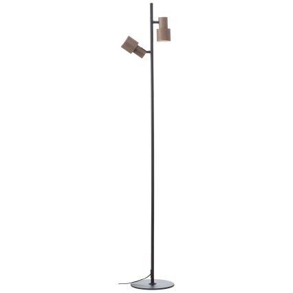 Brilliant - Candeeiro de chão CADIZ 2xGU10/10W/230V bronze