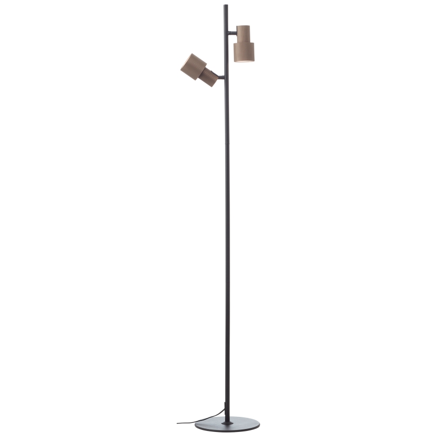 Brilliant - Candeeiro de chão CADIZ 2xGU10/10W/230V bronze