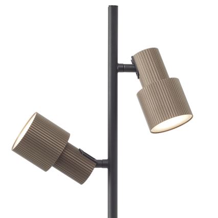 Brilliant - Candeeiro de chão CADIZ 2xGU10/10W/230V bronze