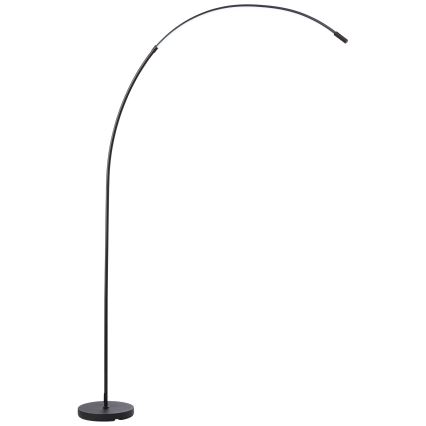 Brilliant - Candeeiro de chão LED tátil com regulação BOW LED/14W/230V 3000/4000/6500K preto