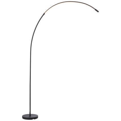 Brilliant - Candeeiro de chão LED tátil com regulação BOW LED/14W/230V 3000/4000/6500K preto