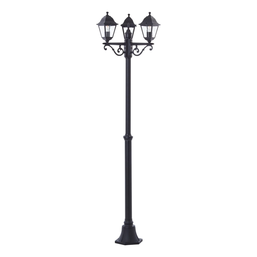 Brilliant - Candeeiro de exterior NISSIE 3xE27/60W/230V IP44 preto