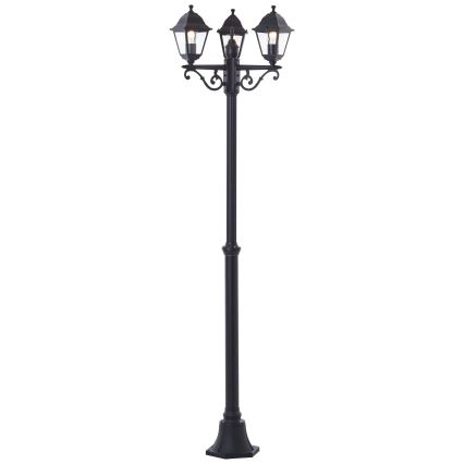 Brilliant - Candeeiro de exterior NISSIE 3xE27/60W/230V IP44 preto