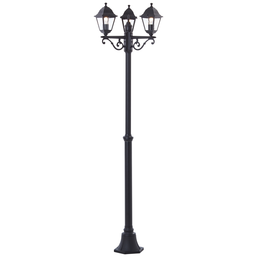 Brilliant - Candeeiro de exterior NISSIE 3xE27/60W/230V IP44 preto