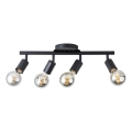 Brilliant - Candeeiro de focos TIFFANY 4xE27/28W/230V preto