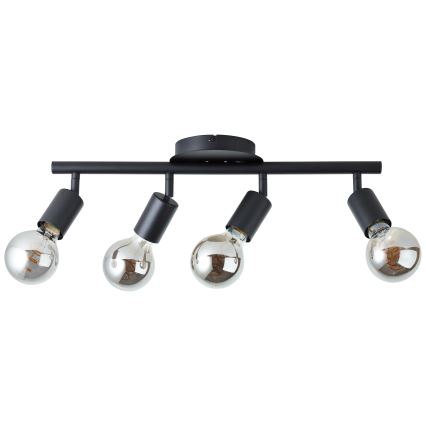 Brilliant - Candeeiro de focos TIFFANY 4xE27/28W/230V preto