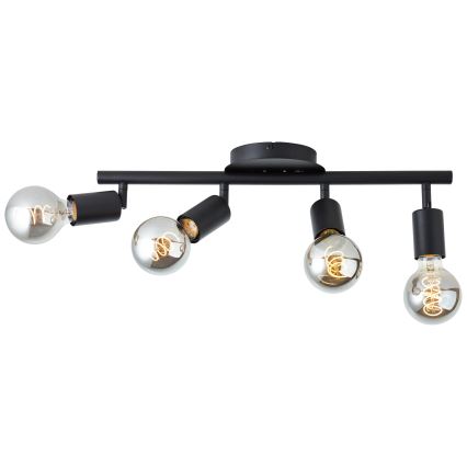 Brilliant - Candeeiro de focos TIFFANY 4xE27/28W/230V preto