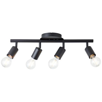 Brilliant - Candeeiro de focos TIFFANY 4xE27/28W/230V preto