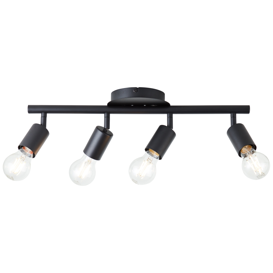 Brilliant - Candeeiro de focos TIFFANY 4xE27/28W/230V preto