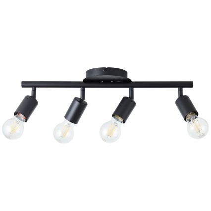 Brilliant - Candeeiro de focos TIFFANY 4xE27/28W/230V preto