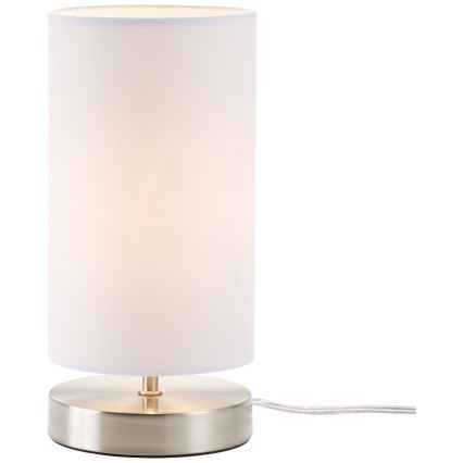 Brilliant - Candeeiro de mesa CLARIE 1xE14/40W/230V cromo fosco/branco