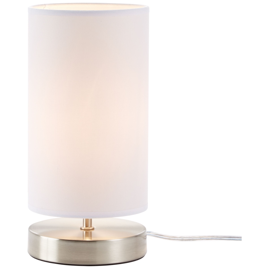 Brilliant - Candeeiro de mesa CLARIE 1xE14/40W/230V cromo fosco/branco