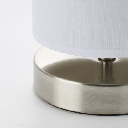 Brilliant - Candeeiro de mesa CLARIE 1xE14/40W/230V cromo fosco/branco