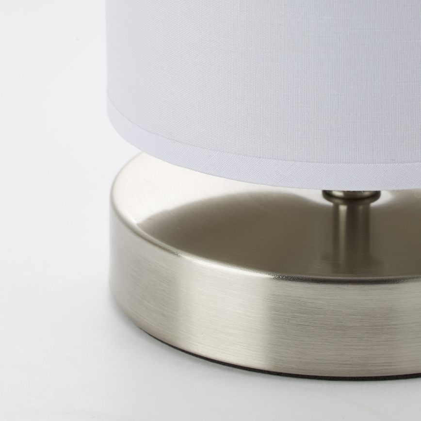 Brilliant - Candeeiro de mesa CLARIE 1xE14/40W/230V cromo fosco/branco