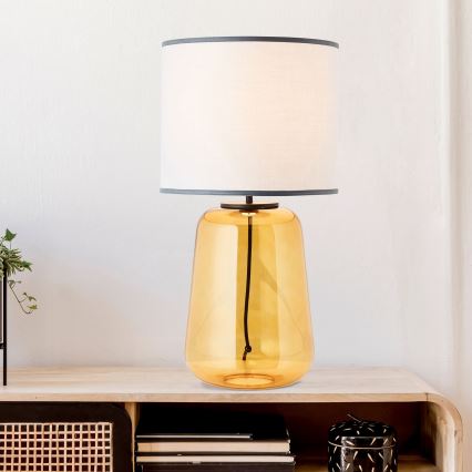 Brilliant - Candeeiro de mesa HYDRA 1xE27/60W/230V amarelo