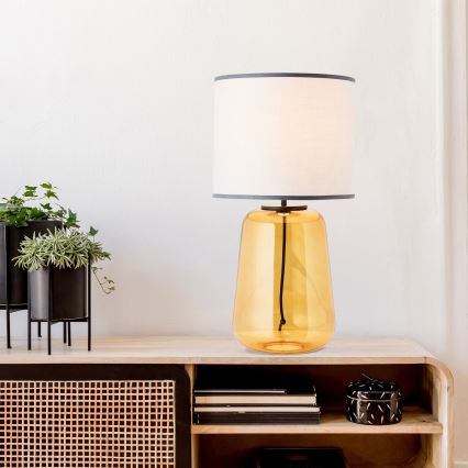 Brilliant - Candeeiro de mesa HYDRA 1xE27/60W/230V amarelo