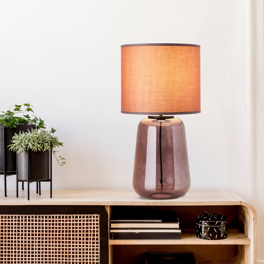 Brilliant - Candeeiro de mesa HYDRA 1xE27/60W/230V rosa