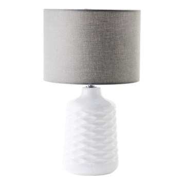 Brilliant - Candeeiro de mesa ILYSA 1xE14/40W/230V branco/cinzento