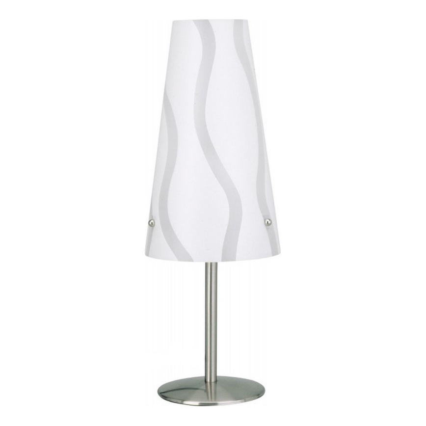 Brilliant - Candeeiro de mesa ISI 1xE14/40W/230V branco/cinzento/cromado brilhante