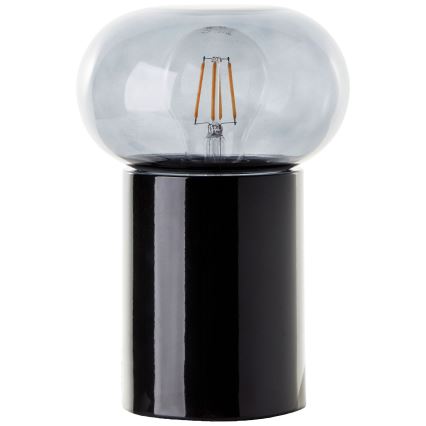 Brilliant - Candeeiro de mesa KNUT 1xE27/25W/230V preto/transparente