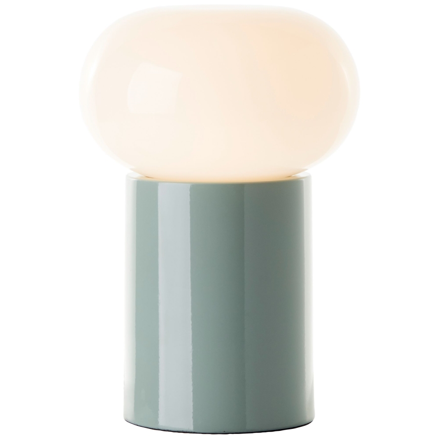 Brilliant - Candeeiro de mesa KNUT 1xE27/25W/230V verde/branco