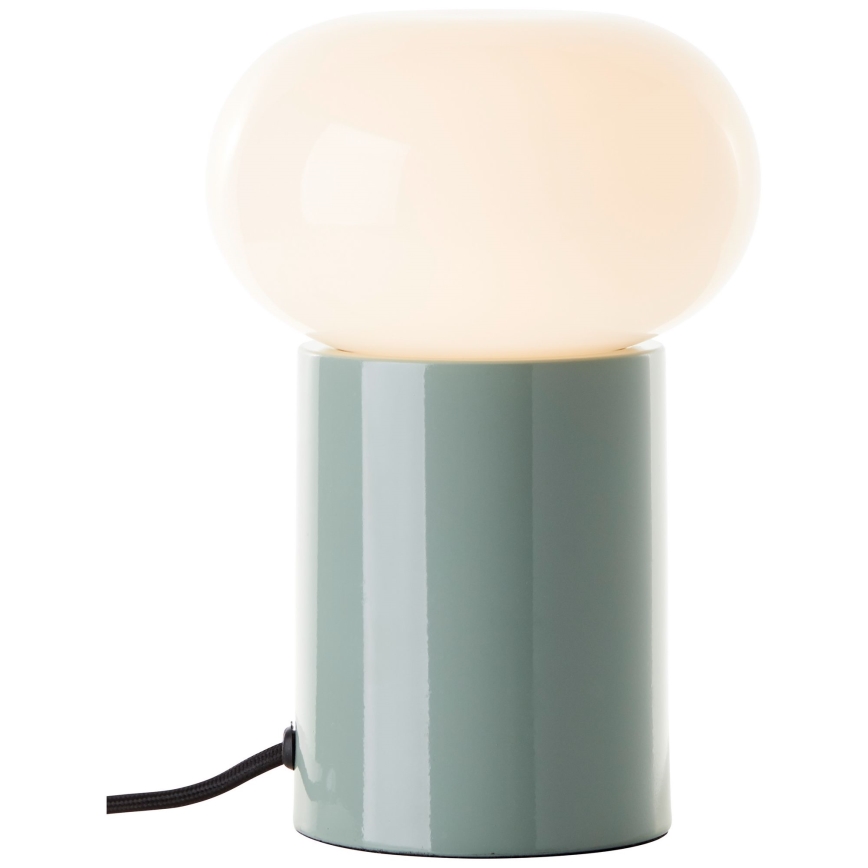 Brilliant - Candeeiro de mesa KNUT 1xE27/25W/230V verde/branco