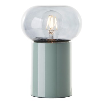 Brilliant - Candeeiro de mesa KNUT 1xE27/25W/230V verde/transparente
