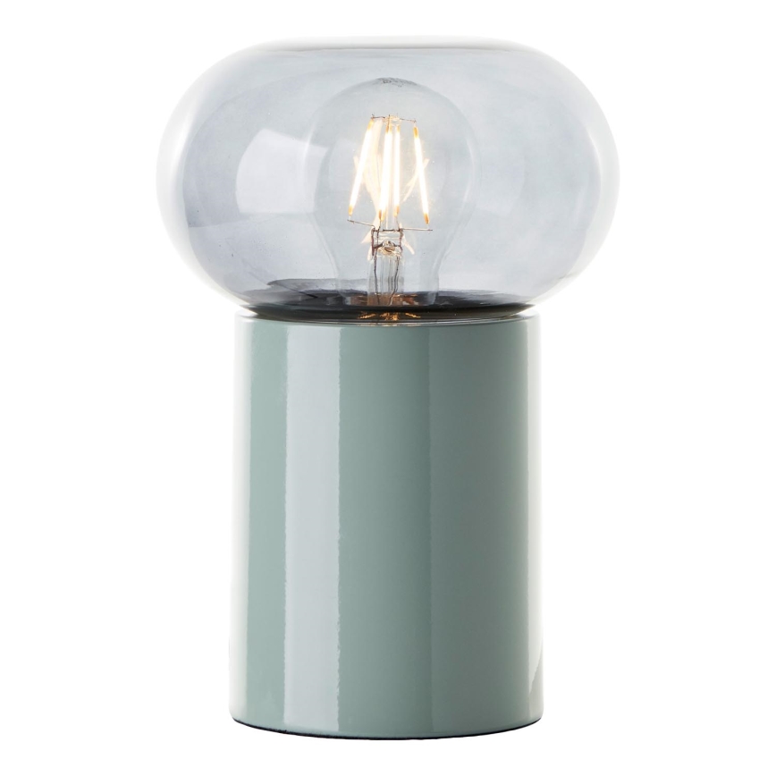 Brilliant - Candeeiro de mesa KNUT 1xE27/25W/230V verde/transparente